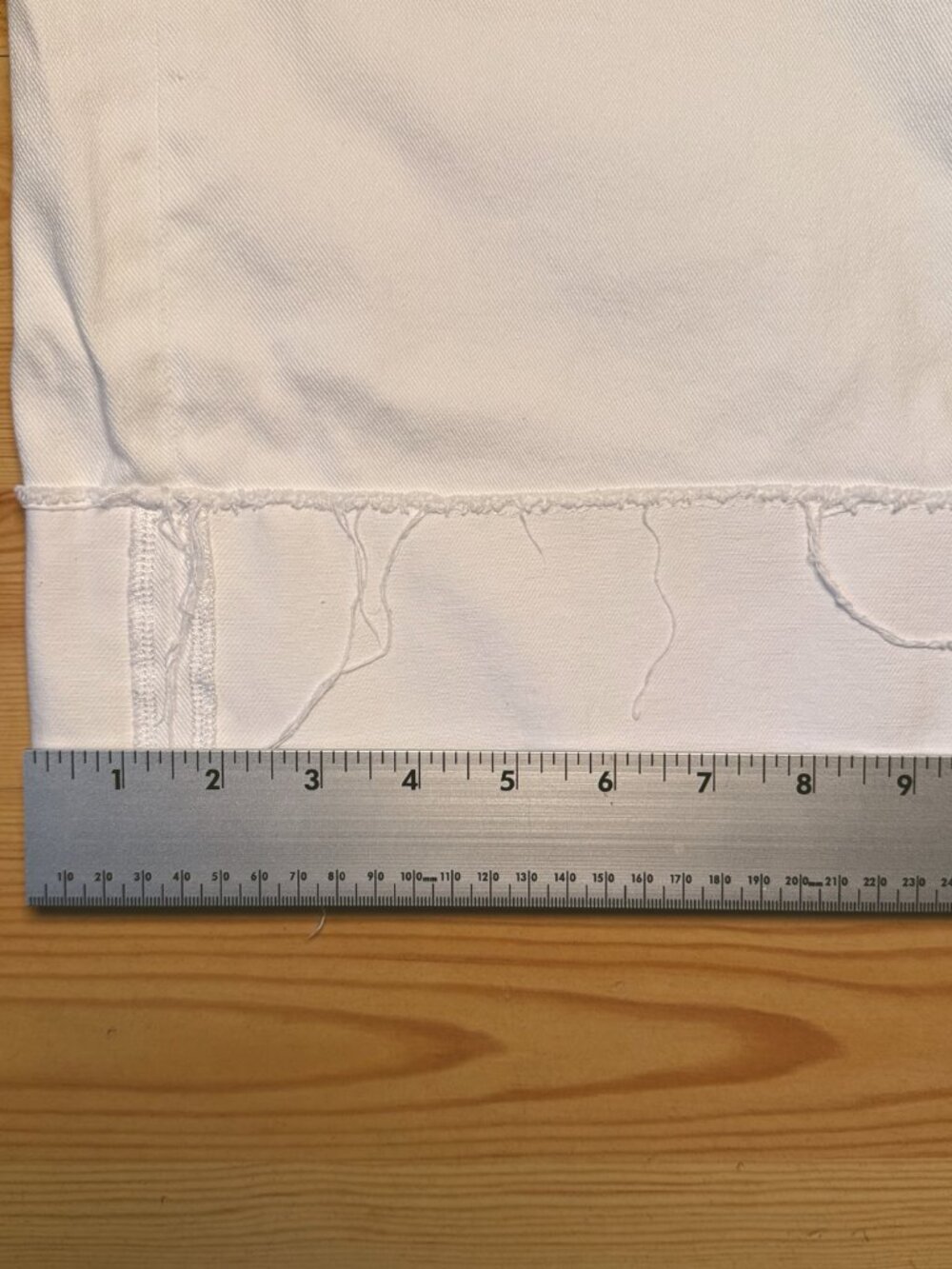 Rag & Bone Women's Size 25 White Wide-Leg Denim Jeans Frayed Hem High Rise - Picture 14 of 16